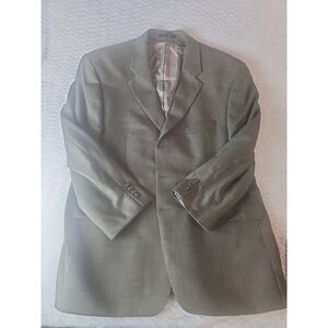Lauren Ralph Lauren Men's Brown Houndstooth Wool Sport Coat Blazer Sz 48 R